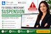 fix setup french google merchant suspension misrepresentation shopping feed ads