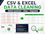 clean and organize CSV or excel data using python