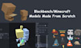 create custom blockbench 3d minecraft models, animations and textures