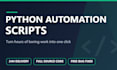 write python automation scripts to automate any boring task