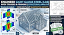 engineer light gauge steel lgs roof trusses and framing with structural analysis