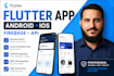 build flutter app with firebase auth, firestore and API integration