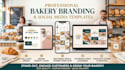 design professional bakery branding  and social media templates