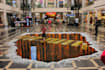 design 3d anamorphic floor graphics, illusion mural and exhibition booth artwork