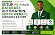setup airtable database, airtable automation, airtable crm, webapp expert, softr
