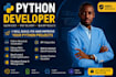 develop python scripts, automation tools, and django web applications