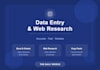do accurate data entry and internet research