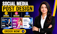do 20 unique social media post design