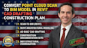 convert point cloud scan to bim model in revit cad drafting construction plan