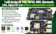 design rf pcb esp32 wifi bluetooth lora zigbee iot and wireless communication
