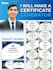 make a certificate generator website having 20 templates