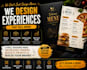design a professional food menu restaurant menu  cafe menu
