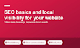 optimize your website SEO on page and local search visibility
