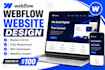 build responsive webflow website, webflow development, webflow landing page