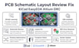 review fix pcb schematic layout kicad easyeda altium drc