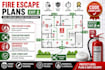 do code compliant fire escape plans, evacuation, emergency exit drawings and map