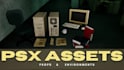 create 3d assets, props and environments in ps1 psx retro style