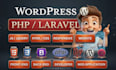 do website development as full stack developer, including front end and backend