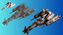 create 3d spaceship model, 3d mech, sci fi starship, spacecraft and game 3d stl