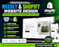 design or redesign a professional weebly website and shopify store development