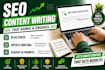 write SEO optimized articles, blog posts and ai prompts