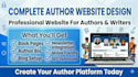 design author website, book website, writer website in wordpress