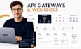 build API gateway, webhook system, grpc transcoding, API integration, c, golang