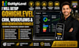 setup gohighlevel CRM, workflows and lead generation funnels