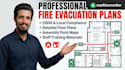 create professional fire evacuation in microsoft visio
