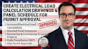 create electrical load calculation drawings panel schedule for permit approval