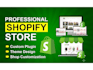 create and edit shopify store for you