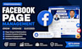professionally manage your facebook page with engaging posts and optimization