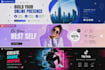 design modern social media banners
