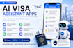 develop ai visa assistant app, ai immgration, ai immigration consultant, ai