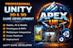 do 2d mobile game development, 3d multiplayer game, pussle game with unity