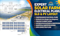 design solar farm electrical plans, sld and pv layout