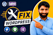 fix wordpress errors, bugs and issues