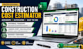 build custom construction cost calculator, estimate spreadsheet, budget tracker