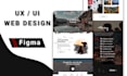 design a modern website UI UX in figma