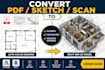 do revit drafting, bim modeling, cad conversion and floor plans