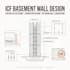 design icf basement walls footings calculation