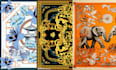 create scarf bandana shawl pattern design