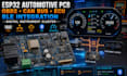develop esp32 automotive dashboard pcb, obd2 can bus, ecu and ble integration