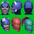 create 3d cosplay model, cosplay helmet, mask, armor for 3d printing