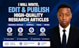 article writing and publishing in google scholar and scopus