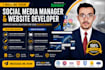 be website developer and social media manager