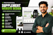 design a high converting supplement and wellness website