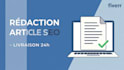 rédiger un article SEO 500 mots optimisé google en 24h