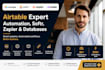 airtable expert, airtable automation, airtable database, softr, zapier