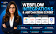integrate your webflow website with airtable zapier make hubspot and api